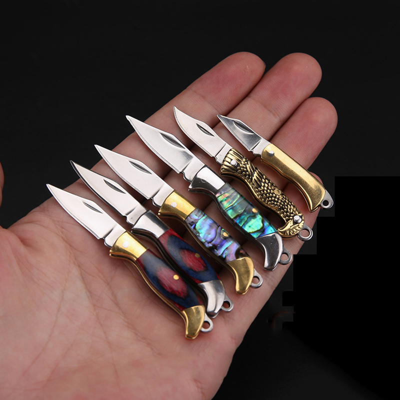 Edc Carry Knife - Mini Navaja Plegable de Latón con