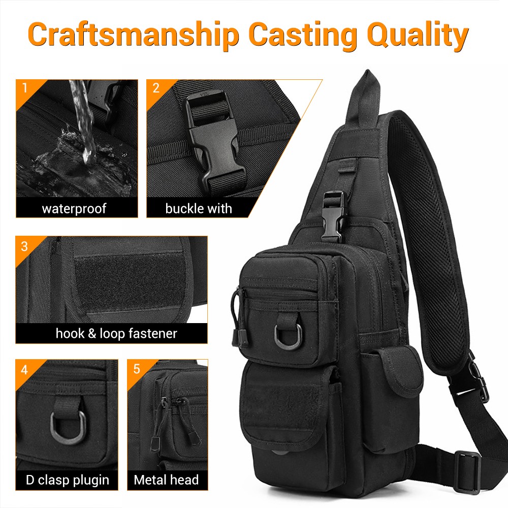 Bolsa de pistola táctica, fund - Edc Concealed Carry Sling Bag reseña y precio