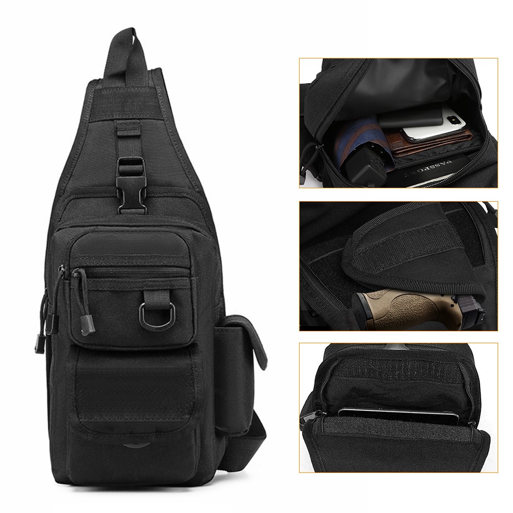 Bolsa de pistola táctica, fund - Edc Concealed Carry Sling Bag reseña y precio