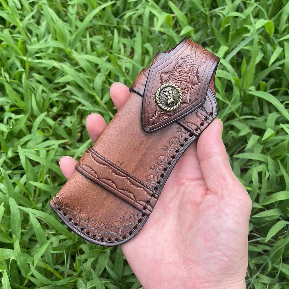 Funda de piel de vaca de prime - Edc Everyday Carry Knives reseña y precio