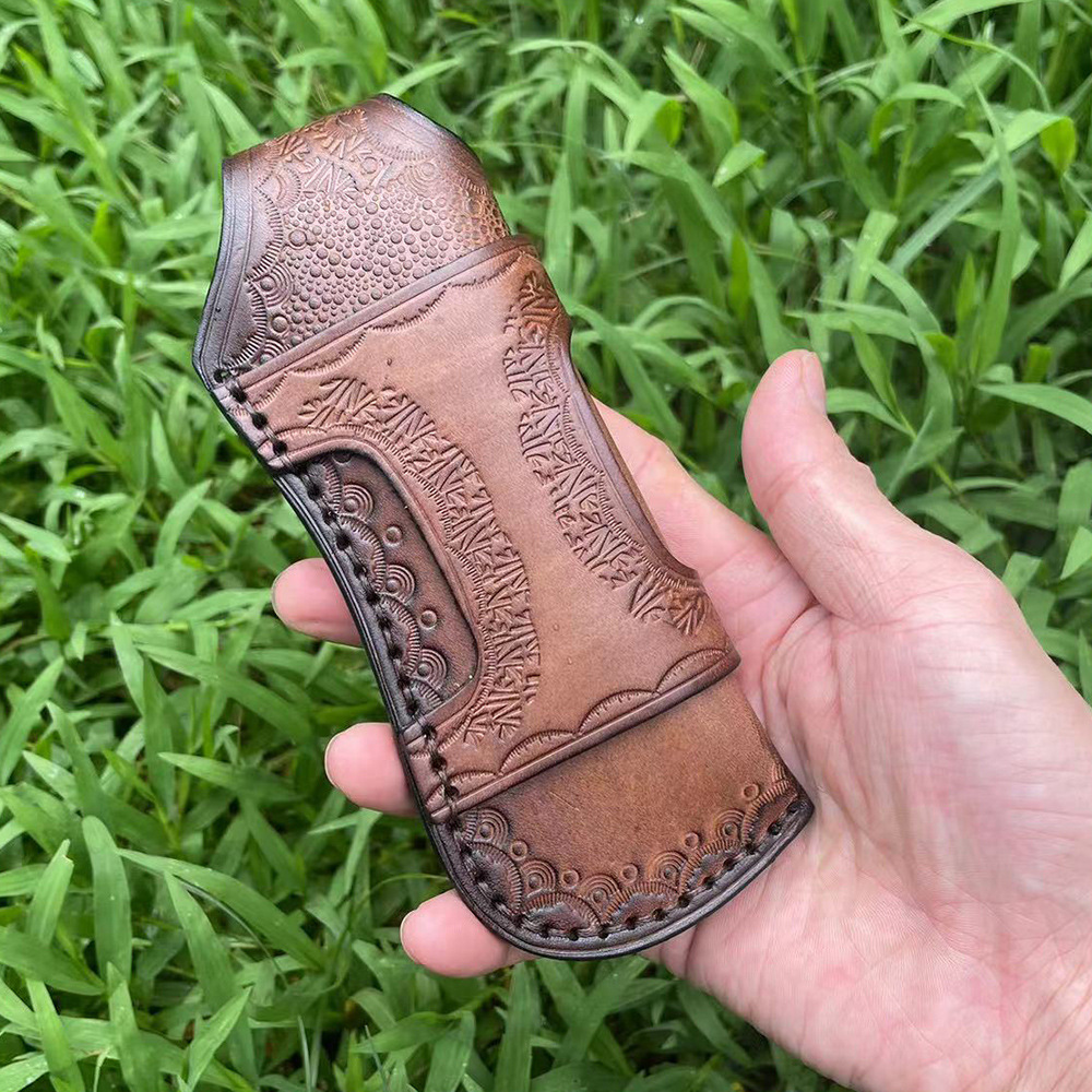 Funda de piel de vaca de prime - Edc Everyday Carry Knives reseña y precio