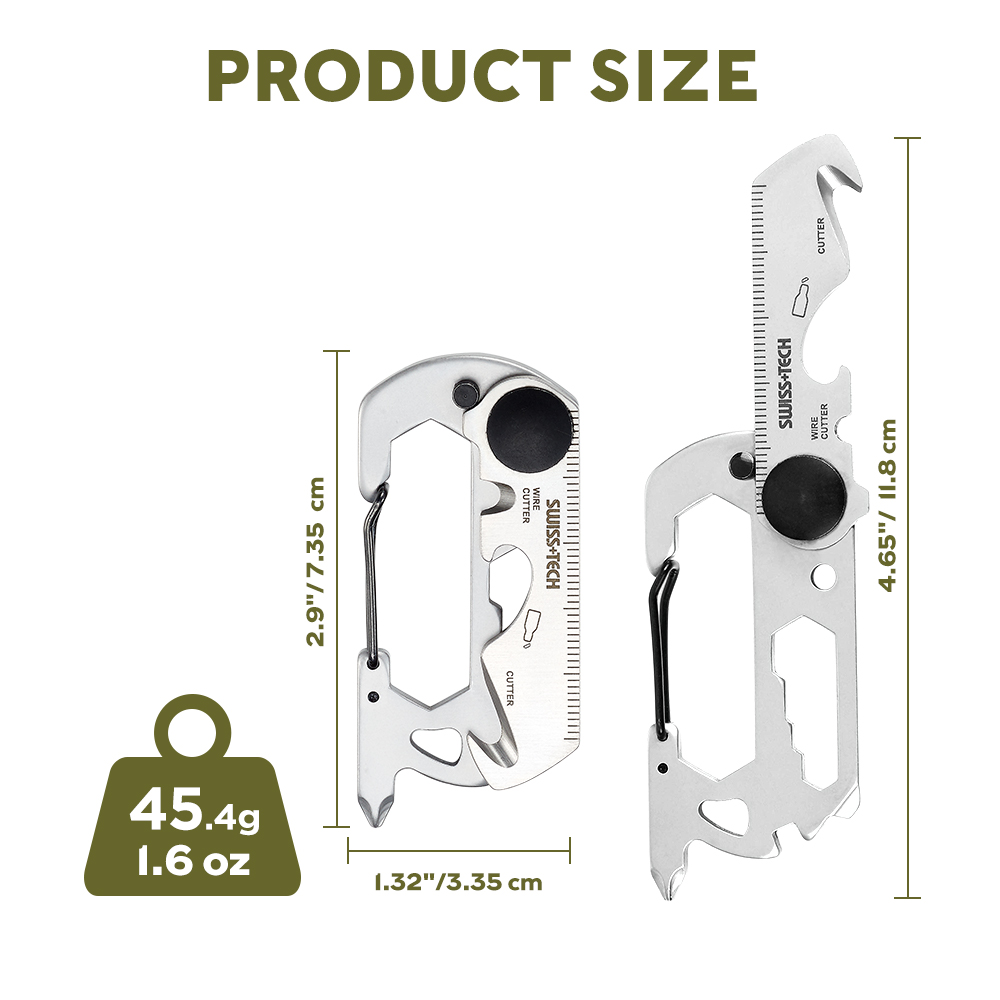 SWISS TECH 13 en 1 Mini herram - Edc Carry Knife reseña y precio